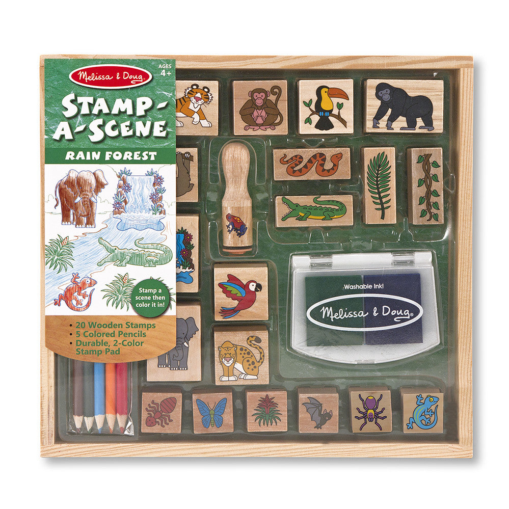 Melissa and Doug: Stamp a Scene Rainforest - Melissa and Doug - Little Funky Monkey - 1