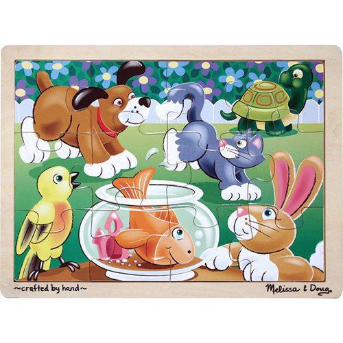 Melissa and Doug: Playful Pets Jigsaw 12pc - Melissa and Doug - Little Funky Monkey